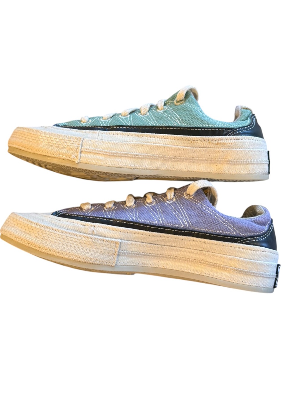 Women's Men's Converse Chuck 70 Cozy Granola Sneakers Green Lilac Size 7.5 (W) - Picture 4 of 10